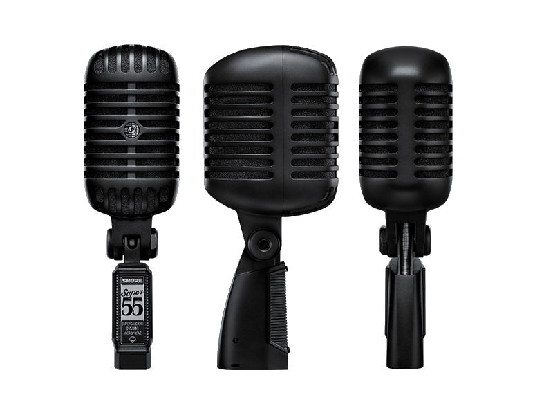 Черный микрофон купить. Shure super 55 Deluxe Black. Микрофон Shure 55 super. Shure sh55 Black. Shure 55 BLK.