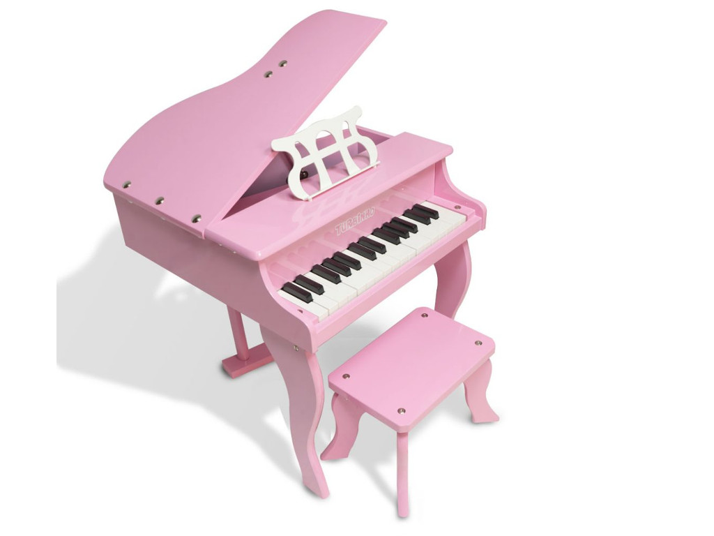 Teclado Piano Musical Infantil Rosa - HBUG003