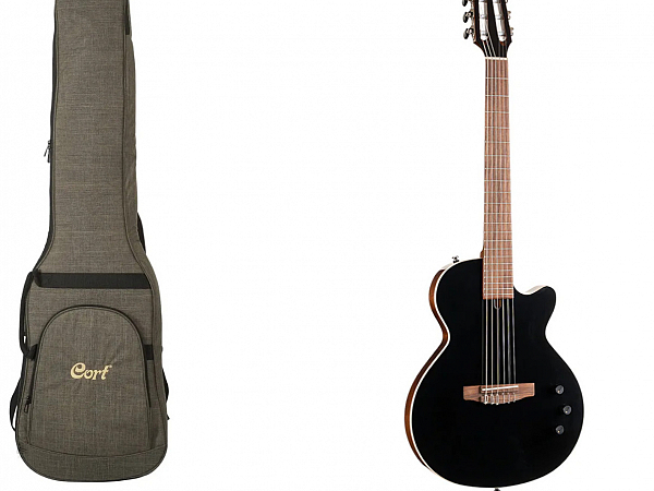 VIOLAO CORT SUNSET NYLETRIC II NYLON ELETRICO - PRETO - C/BAG