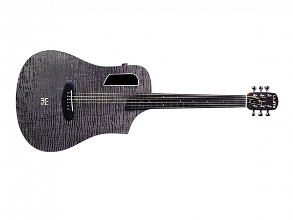 VIOLAO TAGIMA AÇO ELETRICO MINI SMART LUMI-X 36 BKF BLACK C/ CAPA -  MOBILE APP