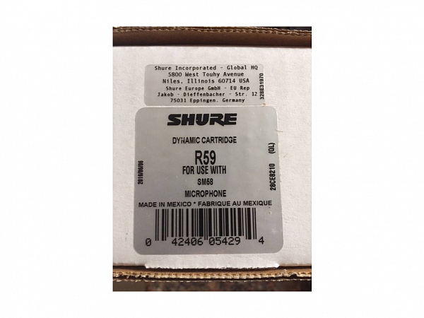 CAPSULA SHURE R59 P/ MICROFONE SM 58