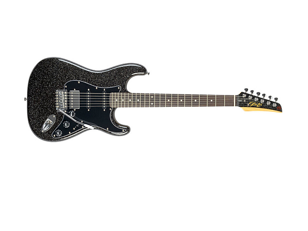 KIT GUITARRA SEIZI FUN KATANA MUSASHI HSS - PH - BLACK SPARKLE/ BLACK PICKGUARD