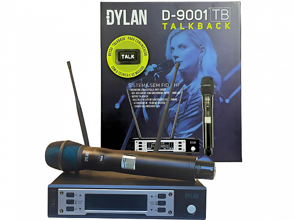 MICROFONE SEM FIO DYLAN D 9001TB TALKBACK