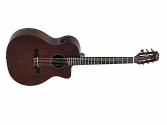 VIOLAO TAGIMA NYLON ELETRICO VEGAS GRAN RESERVA DARK MAHOGANY