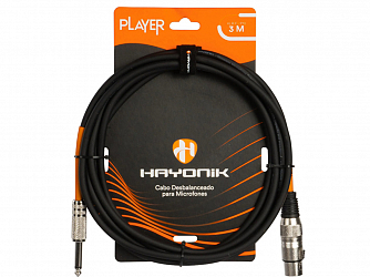 CABO HAYONIK PLAYER XLR FEMEA/P10 3MT