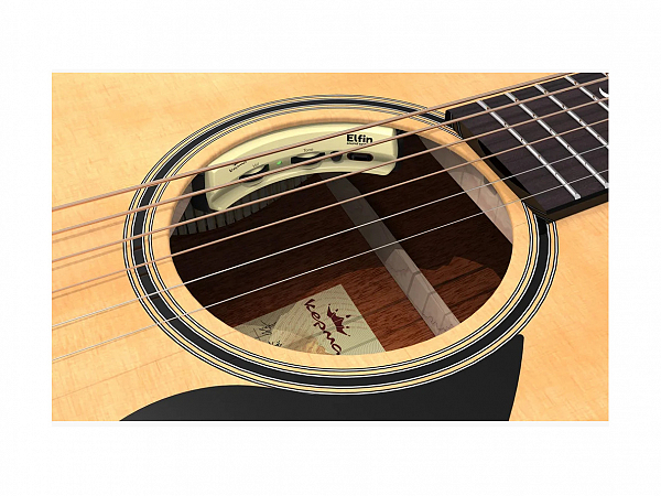 VIOLAO KEPMA AÇO ELETRICO FO PRO NM CAPTADOR ELFIN - C/ BAG