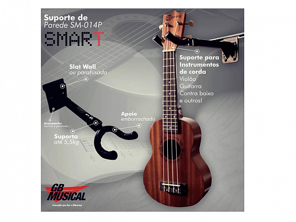 SUPORTE INSTRUMENTO PAREDE SMART SM 014P