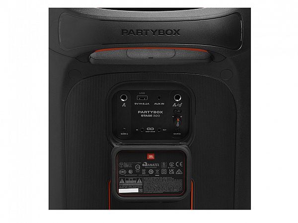 CAIXA JBL PARTYBOX STAGE 320 BLUETOOTH C/ BATERIA 240W