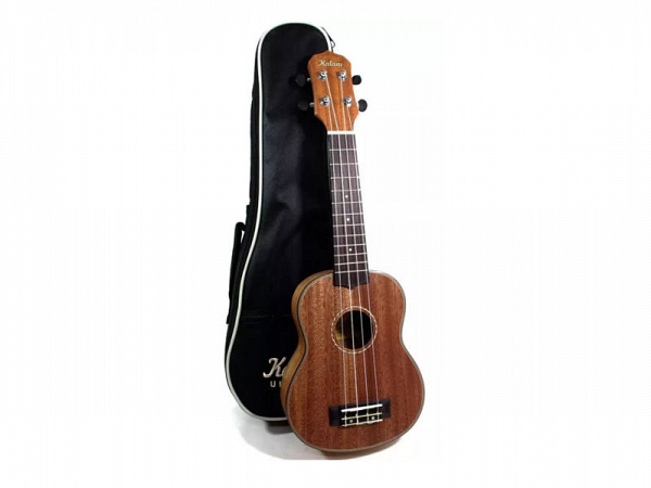 UKULELE KALANI SOPRANO 21 TRIBES NATURAL SAPELE KAL 220 SS C/ BAG