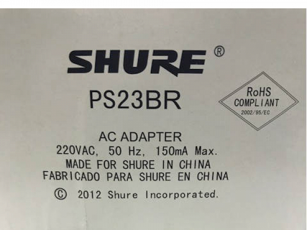 FONTE SHURE PS 23 BR BLX4 BLX88