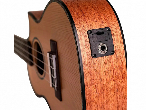 UKULELE MALIBU CONCERT ELET CEDRO FOSCO 23SCM E C/CAPA