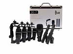 KIT MICROFONE BATERIA DYLAN DD-7 - 7PCS C/ MALETA