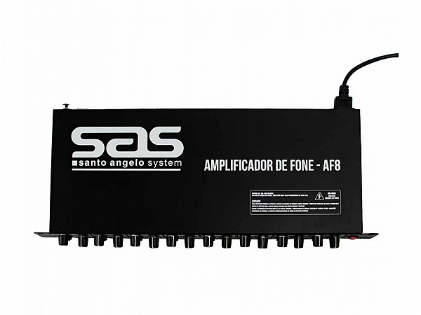 AMPLIFICADOR FONE SANTO ANGELO AF8 PRETO