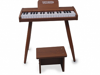 PIANO ELETRICO TURBO INFANTIL 37  TECLAS MADEIRA