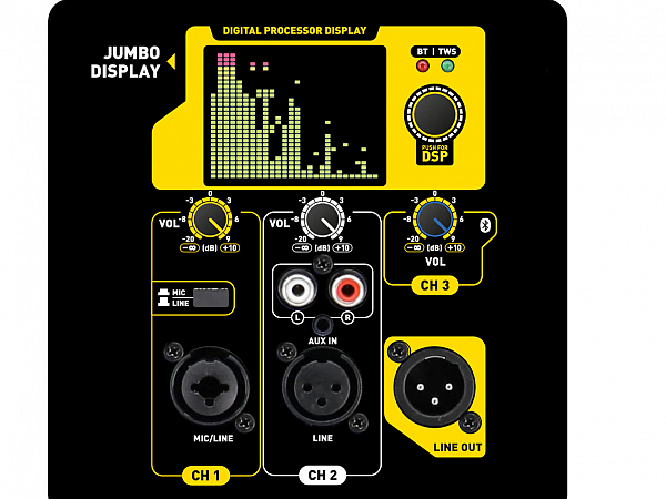 CAIXA SKP BI AMPLIFICADA DX15 C/ DSP - 1400WTS - BLUETOOTH