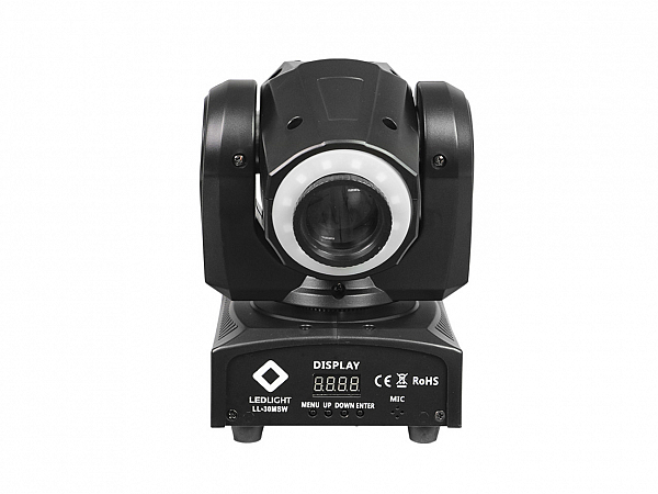 MOVING HEAD LED LIGHT LL-30MSW MINI SPOT LED EFFECT 30W