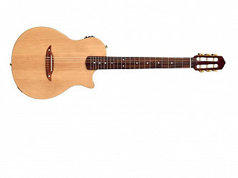 VIOLAO GIANNINI NYLON STAGE ELETRICO SPRUCE NATURAL SATIN