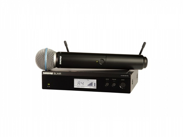 MICROFONE SEM FIO SHURE MAO RACK BLX24RBR/BETA58