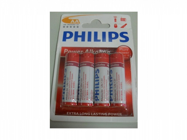 PILHA PHILIPS AA 1.5V C/4