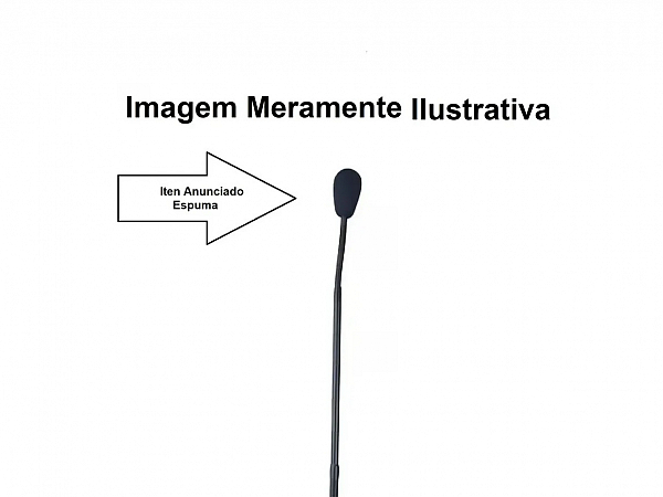 ESPUMA ARTIKA MICROFONE LAPELA E HEADSET GOOSENECK 50 X 31 X 06MM AK 011 - PAR