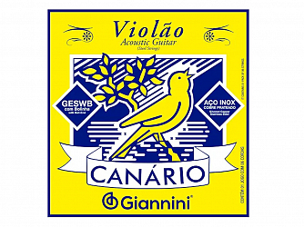 ENC GIANNINI VIOLAO AÇO 011 GESWB CANARIO C/BOLINHA