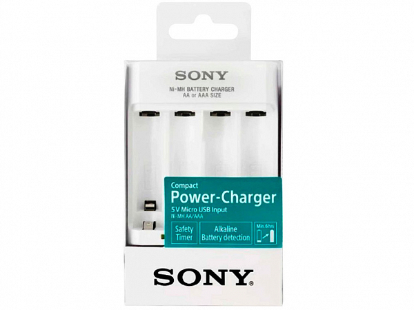 CARREGADOR SONY USB BCG 34HHU AA/AAA