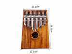 KALIMBA LIVERPOOL 17 TECLAS MAHOGANY