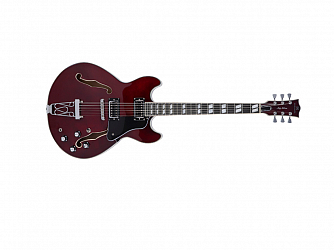 GUITARRA MICHAEL JAZZ ACTION SEMI ACUSTICA GM 1159N WR  WINE RED