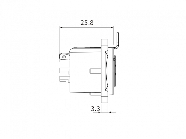 PLUG ROXTONE XLR PAINEL FEMEA RX3FD-NT