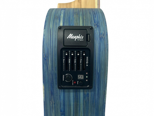 VIOLAO MEMPHIS ELET. ACO CLASSICO EQ ALL SOLID BAMBU NATURALE TBLS BLUE