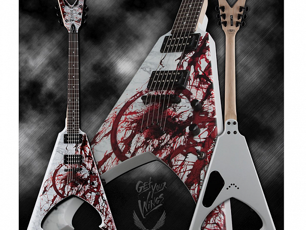 GUITARRA DEAN MICHAEL AMOTT TYRANT X SPLATTER