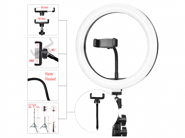 ILUMINAÇÃO SPECTRUM ILUMINADOR RING LIGHT SP26 LED