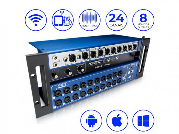 MESA SOUNDCRAFT DIGITAL Ui24r 24 CANAIS 8 AUX BIVOLT