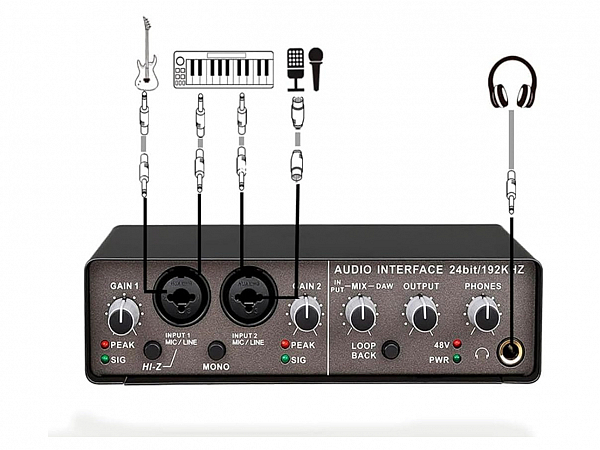 INTERFACE DE AUDIO TEYUN Q24