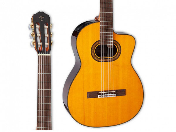 VIOLAO TAKAMINE NYLON GC6CE TP4T ELETRICO NATURAL