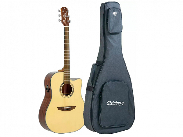 VIOLAO STRINBERG AÇO DIAMOND DD2SC N NATURAL FOLK C/BAG