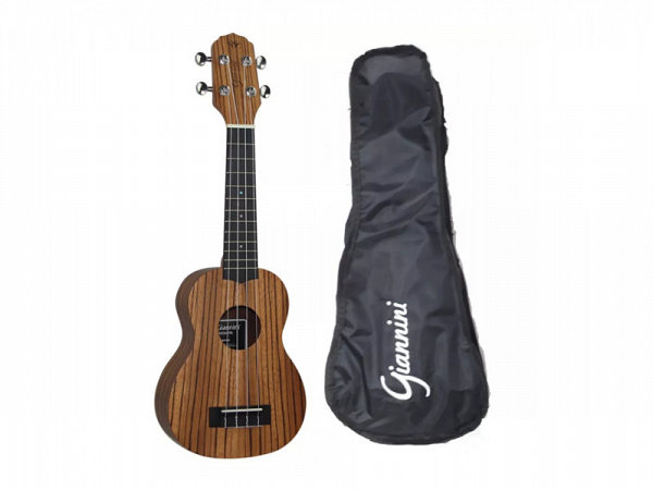 UKULELE GIANNINI GUK 23 ZW ZEBRA CONCERT ACUSTICO C/ BAG