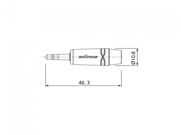 PLUG ROXTONE P2 STEREO RMJ3PP-45 NIQUELADO