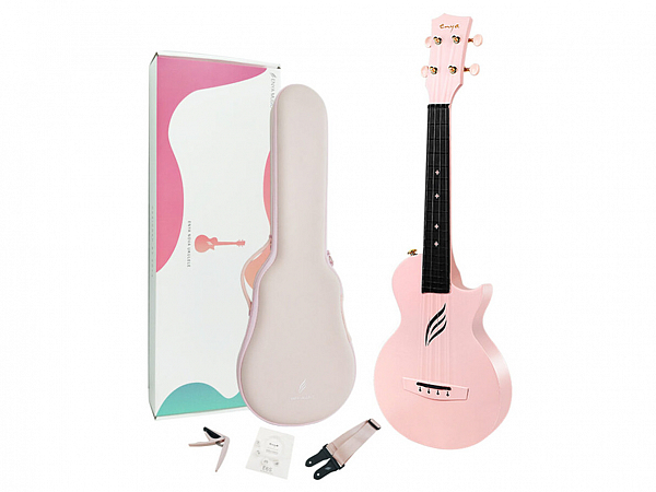 UKULELE SEIZI NOVA U CONCERT ACUSTICO FIBRA DE CARBONO PINK C/ BAG