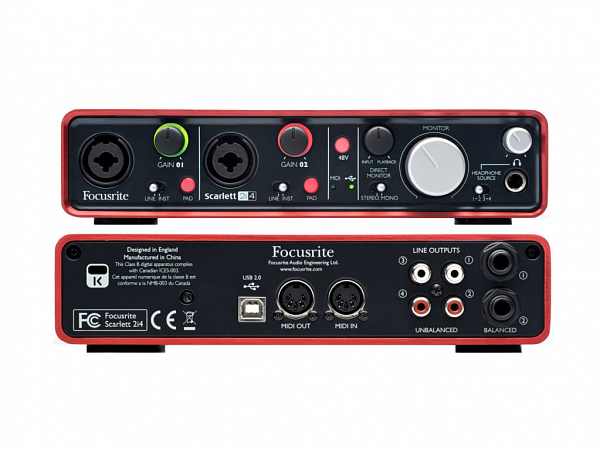 INTERFACE FOCUSRITE SCARLET 2I4 2ND-GN