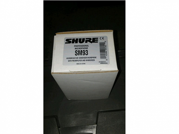 MICROFONE SHURE LAPELA SM93 CONDENSADOR