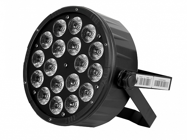 REFLETOR PAR LED HB-108SL SLIM RGBWAUV 18X9W 6IN1