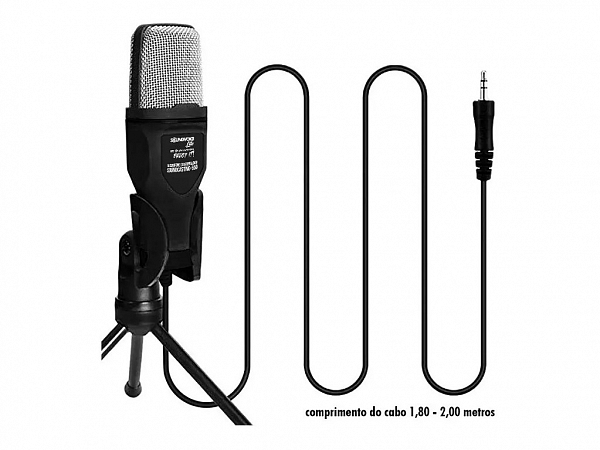 MICROFONE SOUNDVOICE LITE 650 CONDENSADOR USB/P2