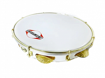 PANDEIRO CONTEMPORANEA 12 MADEIRA PRO LEVE 34CLBC BRANCO ARO DOURADO PELE CRISTAL