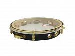 PANDEIRO CONTEMPORANEA 11 MADEIRA PRO LEVE 33CL PRETO ARO DOURADO PELE CRISTAL