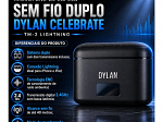 MICROFONE SEM FIO DYLAN CELEBRATE LAPELA DUPLO TM-2 USB-C