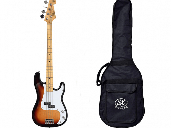 BAIXO SX PRECISION BASS SPB57+ 4C C/ BAG BB400 3TS