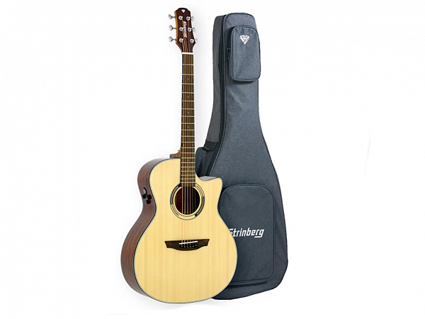 VIOLAO STRINBERG AÇO DIAMOND DA2SC N NATURAL ARTISTICO C/BAG