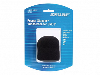 ESPUMA SHURE MICROFONE A58 WS BK PARA SM58/BETA58