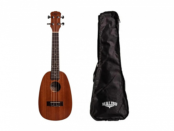 UKULELE MALIBU CONCERT ABACAXI NATURAL FOSCO 23-S C/CAPA